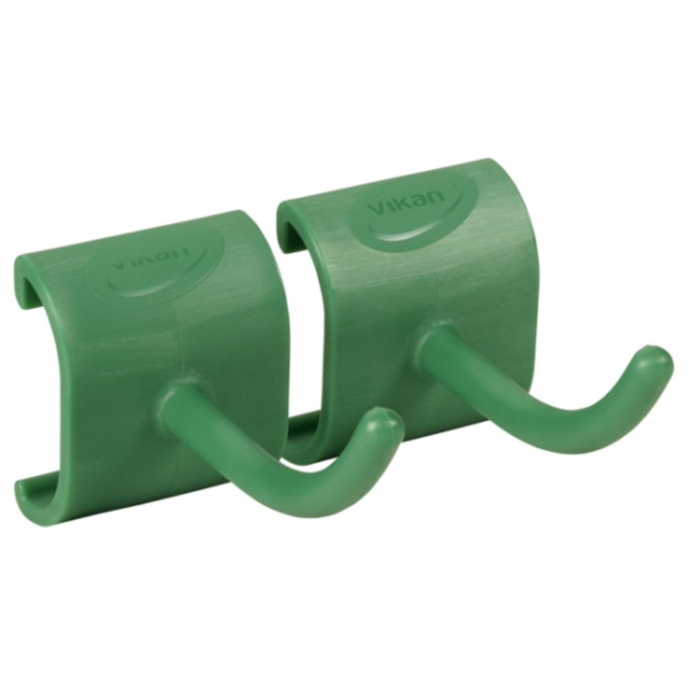 Hook for HyGo Mobile Cleaning Station, VK660GN (2 pcs), 90 mm, Green