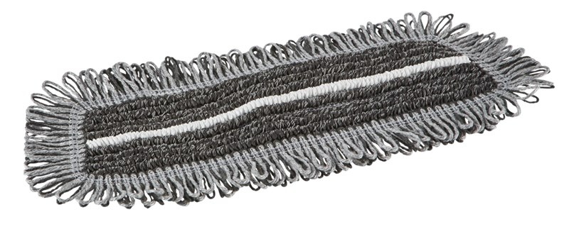 Vikan Damp 47 Dark microfiber mop, Hook & loop, 25 cm, Grey
