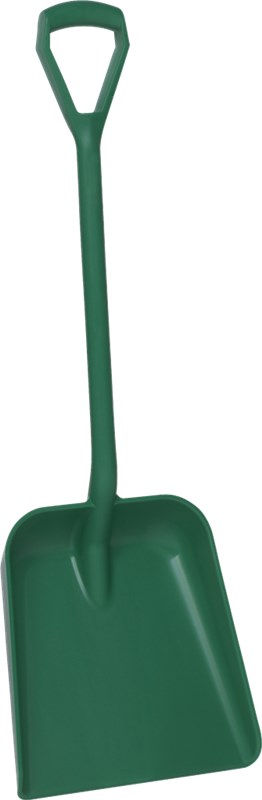 Vikan Large One Piece Shovel D Grip, 379 x 345 x 90mm, 1035mm, RED